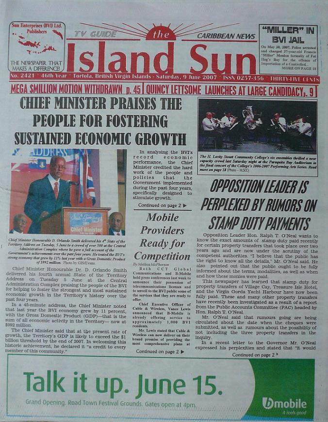 The Island Sun Adlink Internatioanl UK Ltd